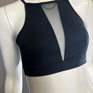 C&C California Black and White Sports Bra